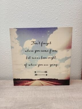 Cute Journey Inspirational Motivational Canvas Picture Sign Office Home Decor